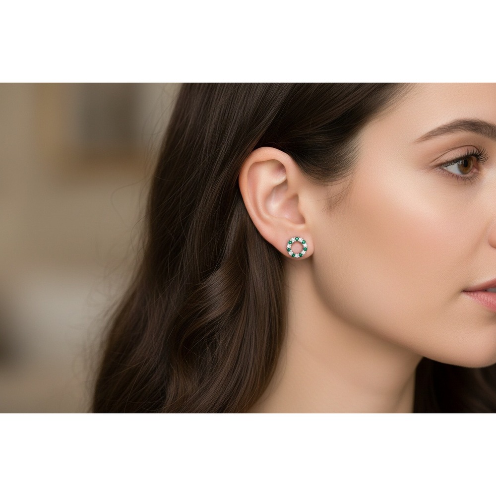 Giani Bernini Sterling Silver Cubic Zirconia Wreath Stud Earrings‎